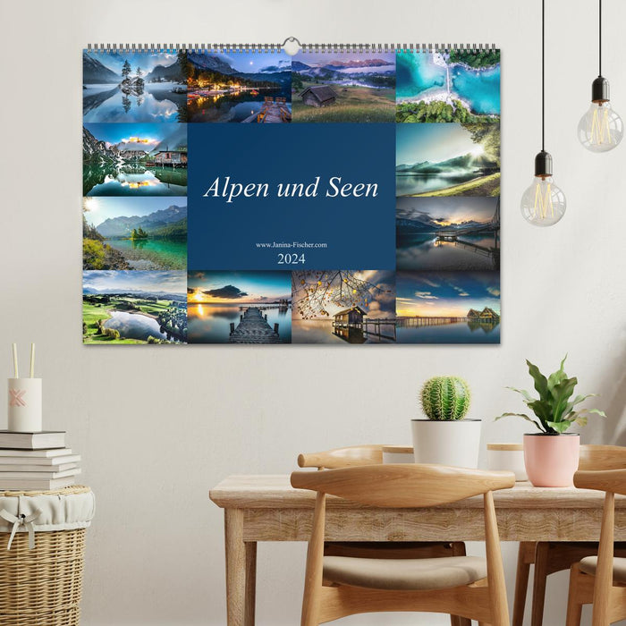 Alpen und Seen (CALVENDO Wandkalender 2024)