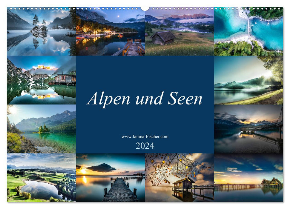 Alpen und Seen (CALVENDO Wandkalender 2024)