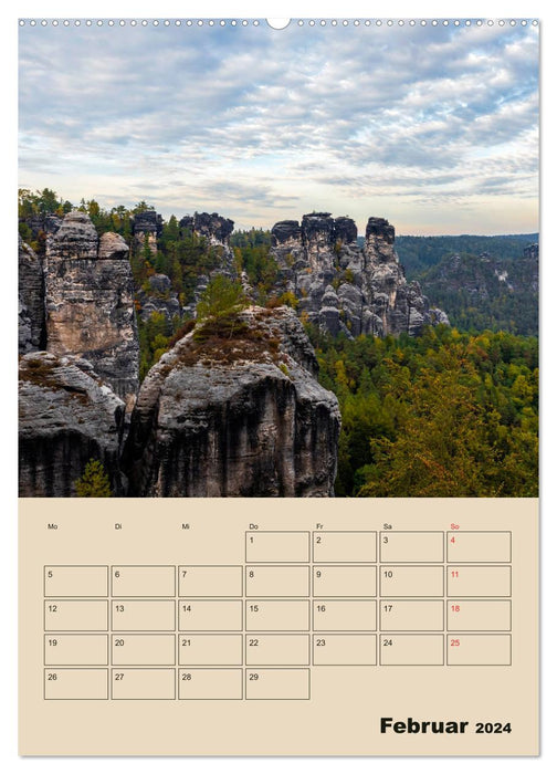 Zauberhafte Sächsische Schweiz (CALVENDO Premium Wandkalender 2024)