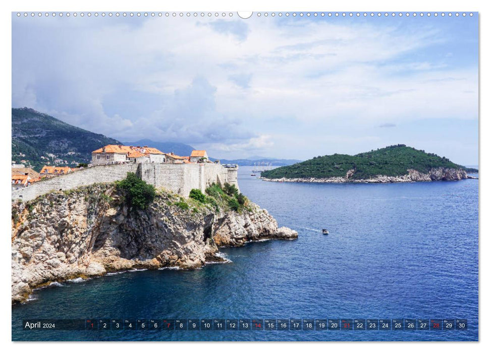 Croatie - Paysages de la Méditerranée (Calvendo Premium Wall Calendar 2024) 