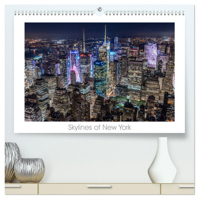 Skylines of New York (CALVENDO Premium Wandkalender 2024)