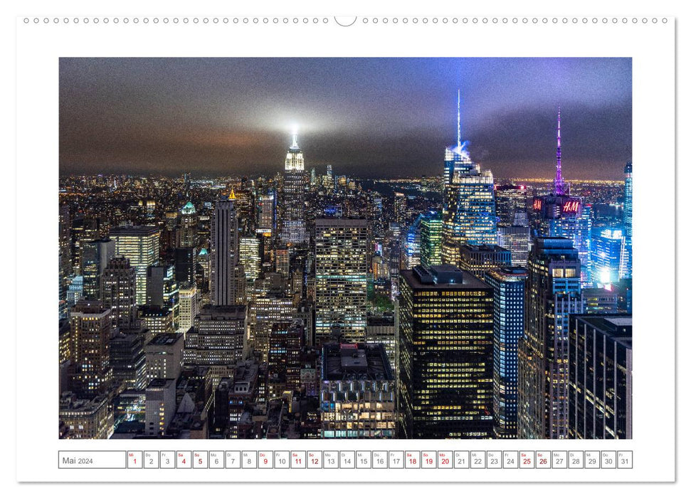 Skylines de New York (Calvendo Premium Calendrier mural 2024) 