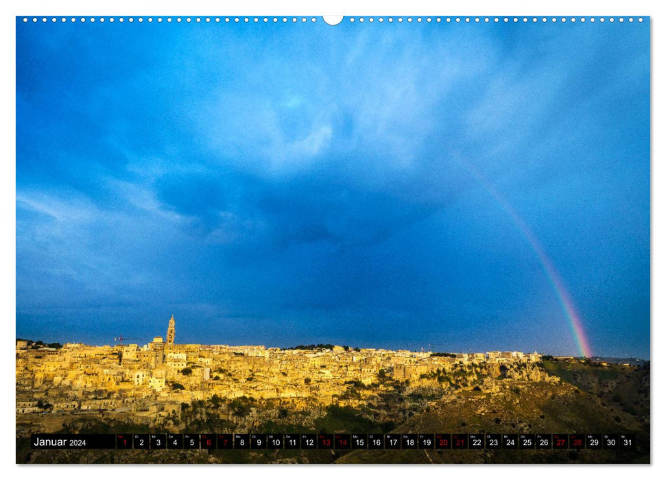 Matera - Königin der Höhlenstädte (CALVENDO Wandkalender 2024)