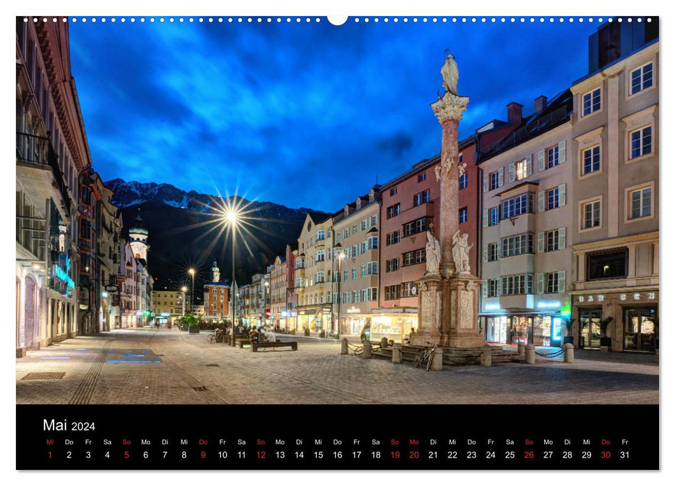 Innsbruck - Capitale des Alpes (Calvendo Premium Wall Calendar 2024) 