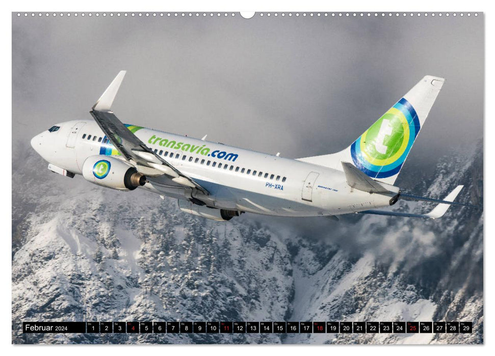 Flugzeugkalender 2024 (CALVENDO Premium Wandkalender 2024)