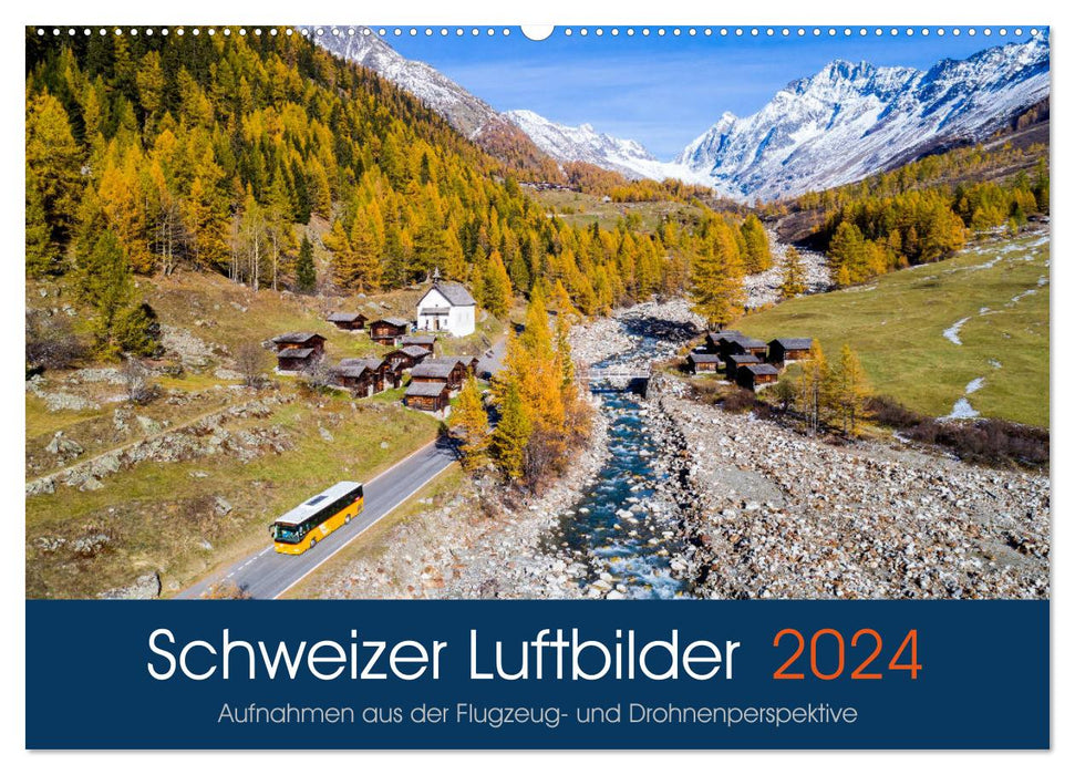 Schweizer Luftbilder (CALVENDO Wandkalender 2024)