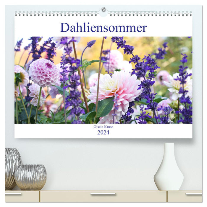 Dahlia Summer (Calendrier mural CALVENDO Premium 2024) 
