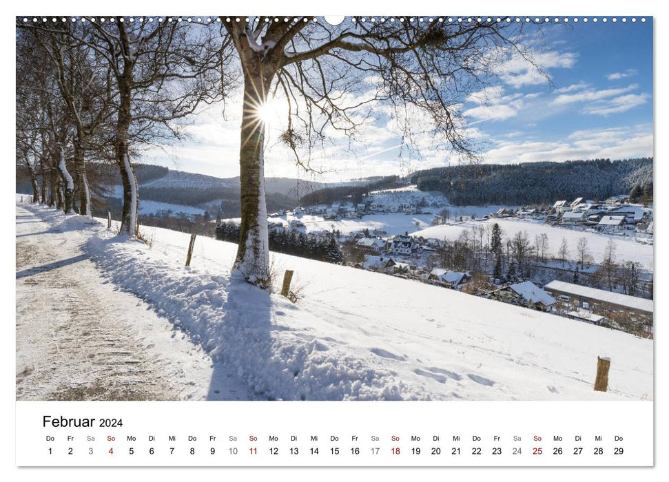 Wunderbares und wanderbares Westfeld-Ohlenbach (CALVENDO Wandkalender 2024)