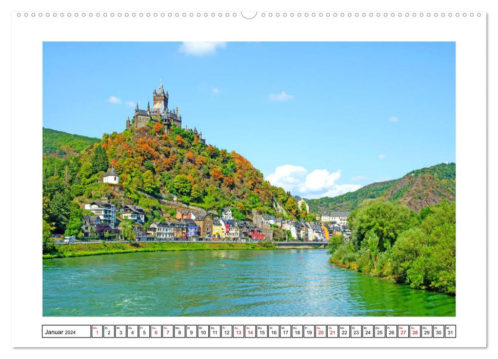 Mosel - facettenreiche Flusslandschaft (CALVENDO Wandkalender 2024)