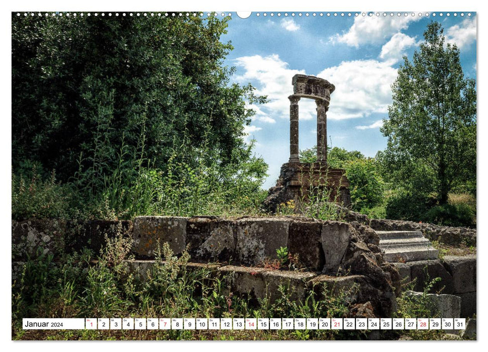 Versteinerte Stadt Pompeji (CALVENDO Wandkalender 2024)