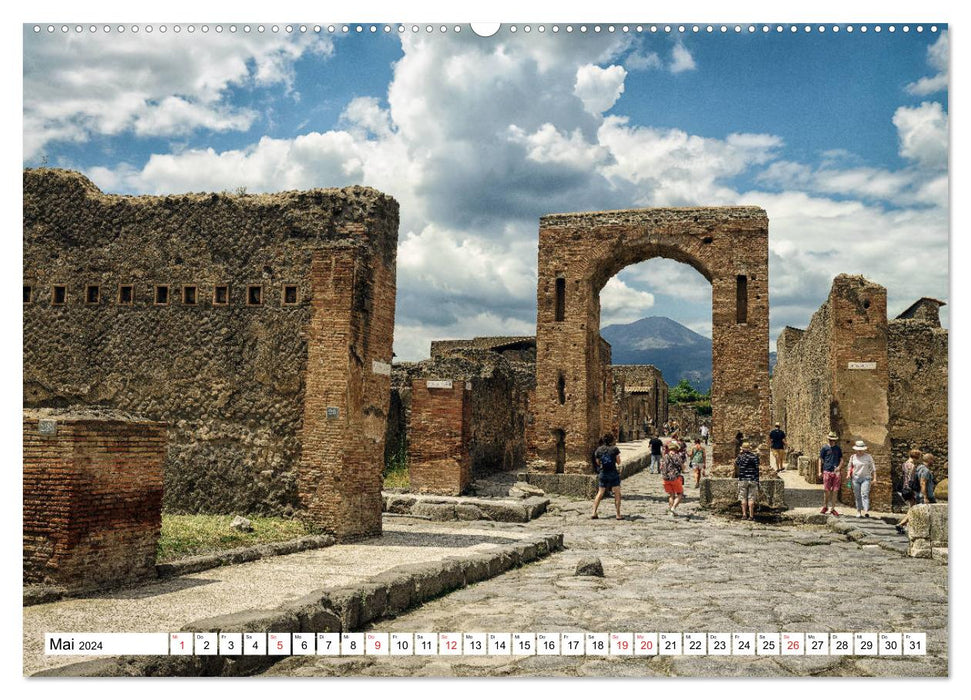 Versteinerte Stadt Pompeji (CALVENDO Wandkalender 2024)