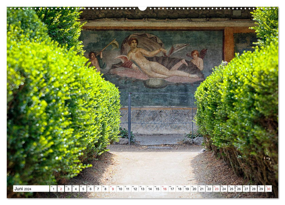 Versteinerte Stadt Pompeji (CALVENDO Wandkalender 2024)