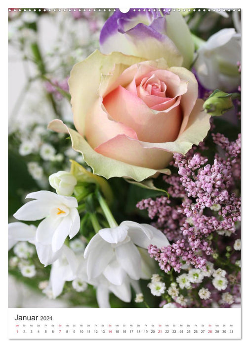Verliebt in Blumen (CALVENDO Premium Wandkalender 2024)