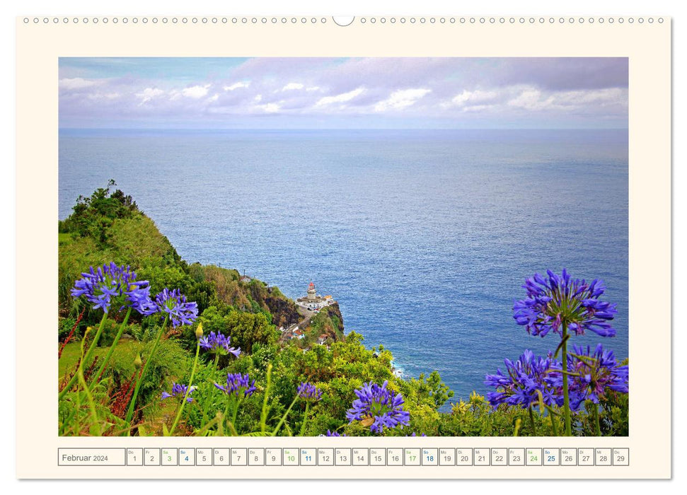 Archipel der Azoren im Nordatlantik (CALVENDO Premium Wandkalender 2024)