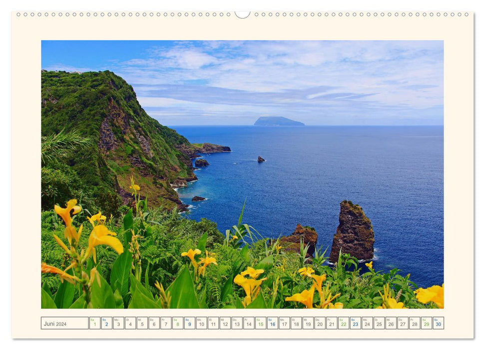 Archipel der Azoren im Nordatlantik (CALVENDO Premium Wandkalender 2024)