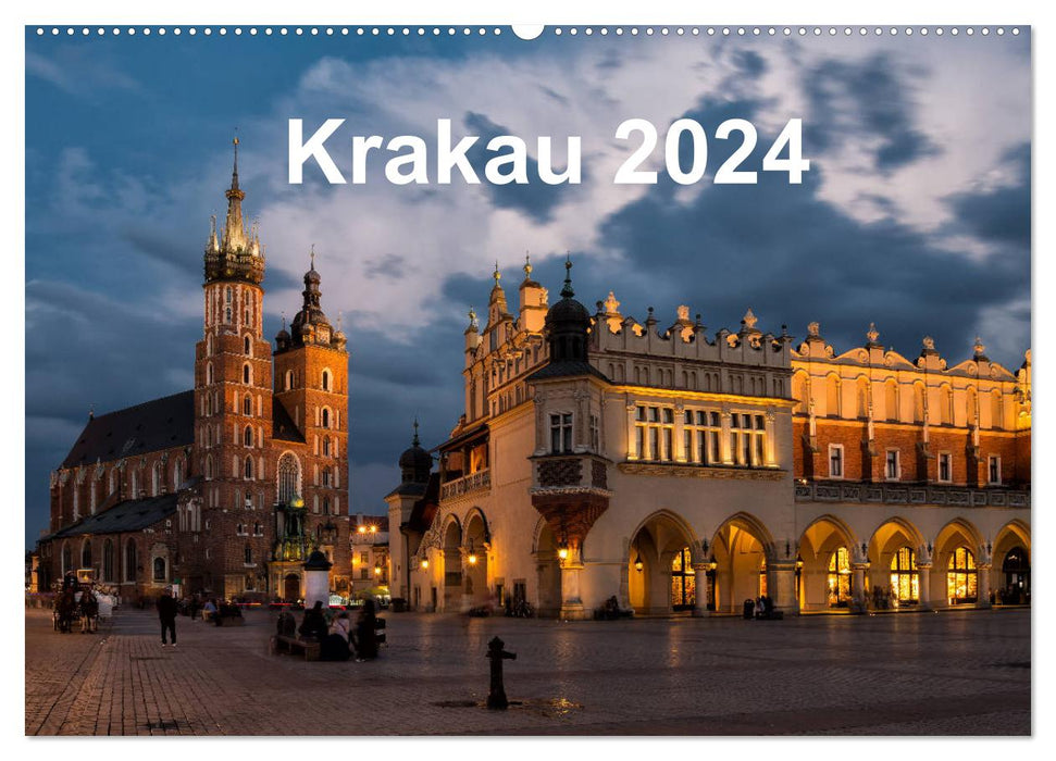 Cracovie - la plus belle ville de Pologne (calendrier mural CALVENDO 2024) 