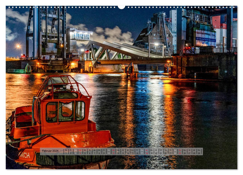 Auch das ist der Hamburger Hafen (CALVENDO Wandkalender 2024)