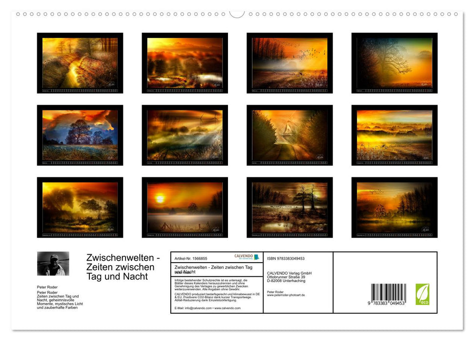 Zwischenwelten, Zeiten zwischen Tag und Nacht (CALVENDO Premium Wandkalender 2024)