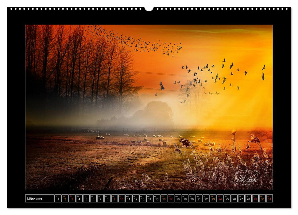 Zwischenwelten, Zeiten zwischen Tag und Nacht (CALVENDO Premium Wandkalender 2024)
