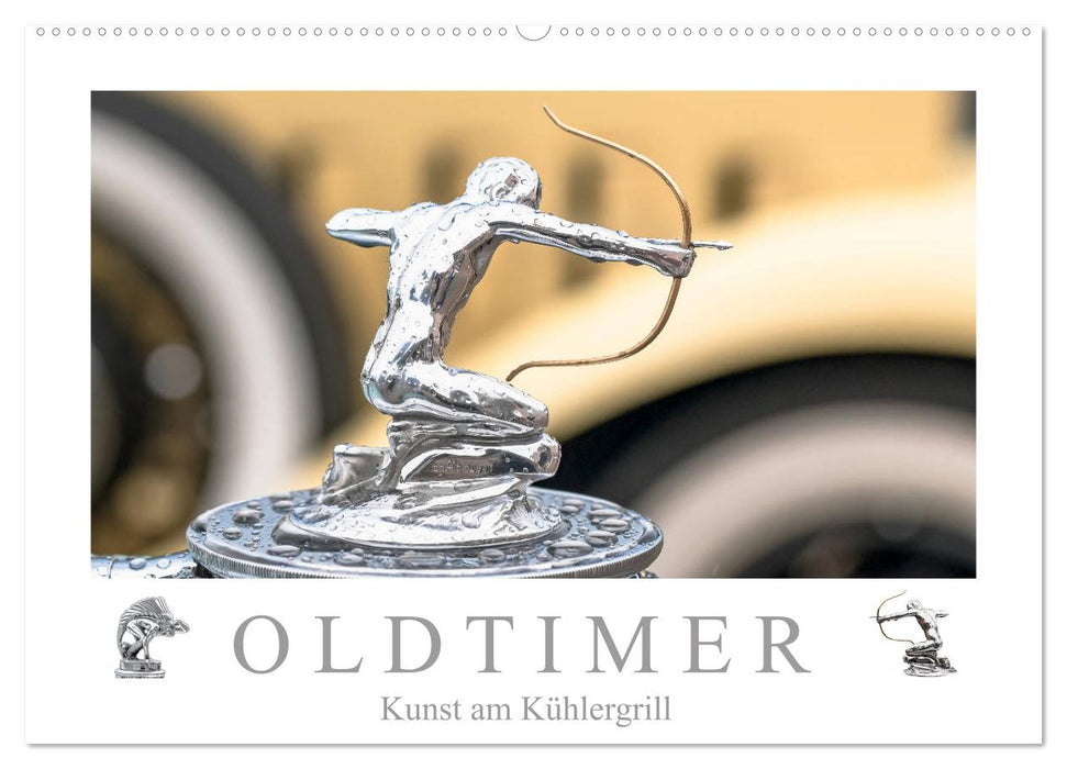 Oldtimer - Kunst am Kühlergrill (CALVENDO Wandkalender 2024)