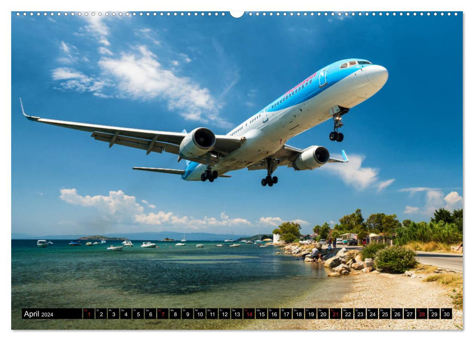 Flugzeugkalender 2024 (CALVENDO Wandkalender 2024)
