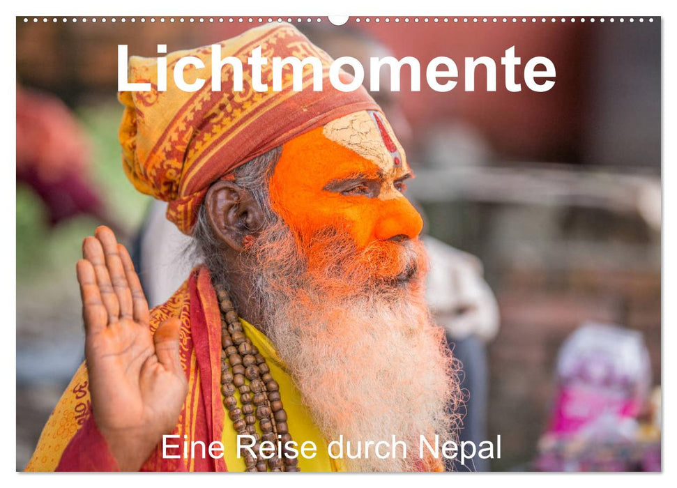 Lichtmomente - Eine Reise durch Nepal (CALVENDO Wandkalender 2024)
