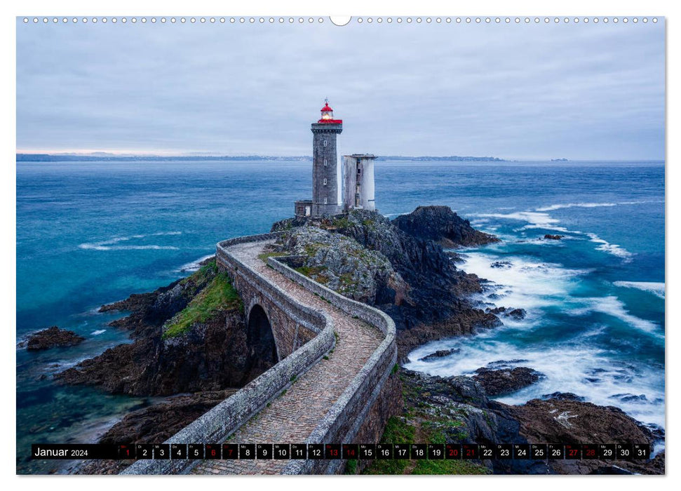 Normandie und Bretagne: Zwischen Leuchttürmen und felsigen Küsten (CALVENDO Wandkalender 2024)