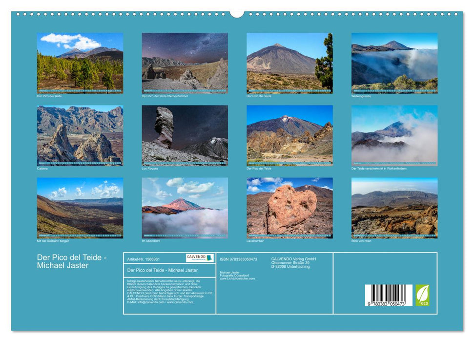 Der Pico del Teide - Michael Jaster (CALVENDO Premium Wandkalender 2024)