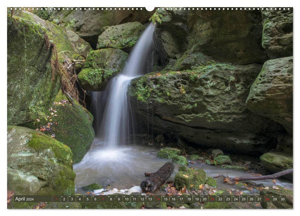 Im Rausch der Wasserfälle - geheimnisvoll und romantisch (CALVENDO Wandkalender 2024)