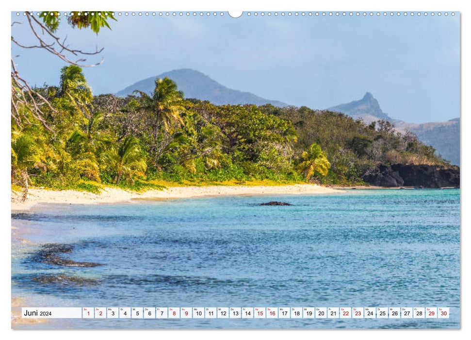 Summer Paradise Fiji (CALVENDO Premium Wandkalender 2024)