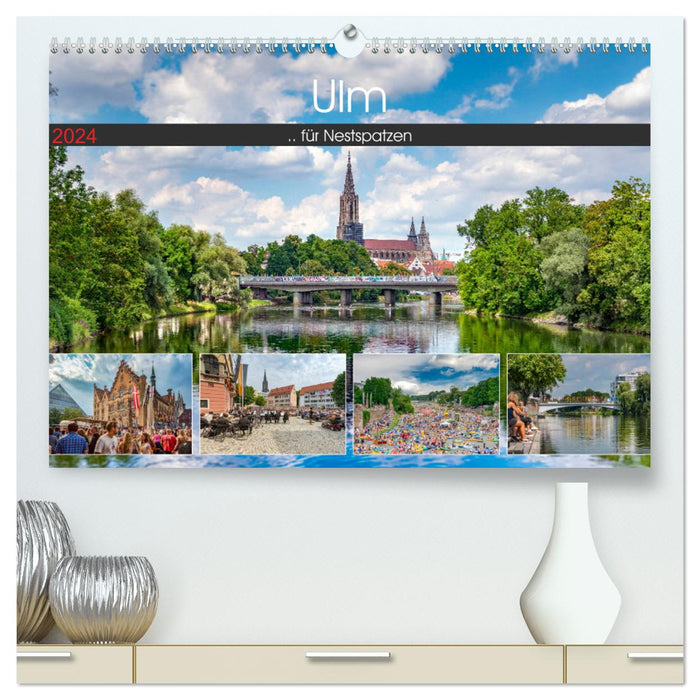 Ulm für Nestspatzen (CALVENDO Premium Wandkalender 2024)