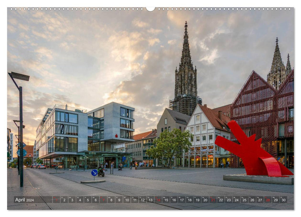 Ulm für Nestspatzen (CALVENDO Premium Wandkalender 2024)