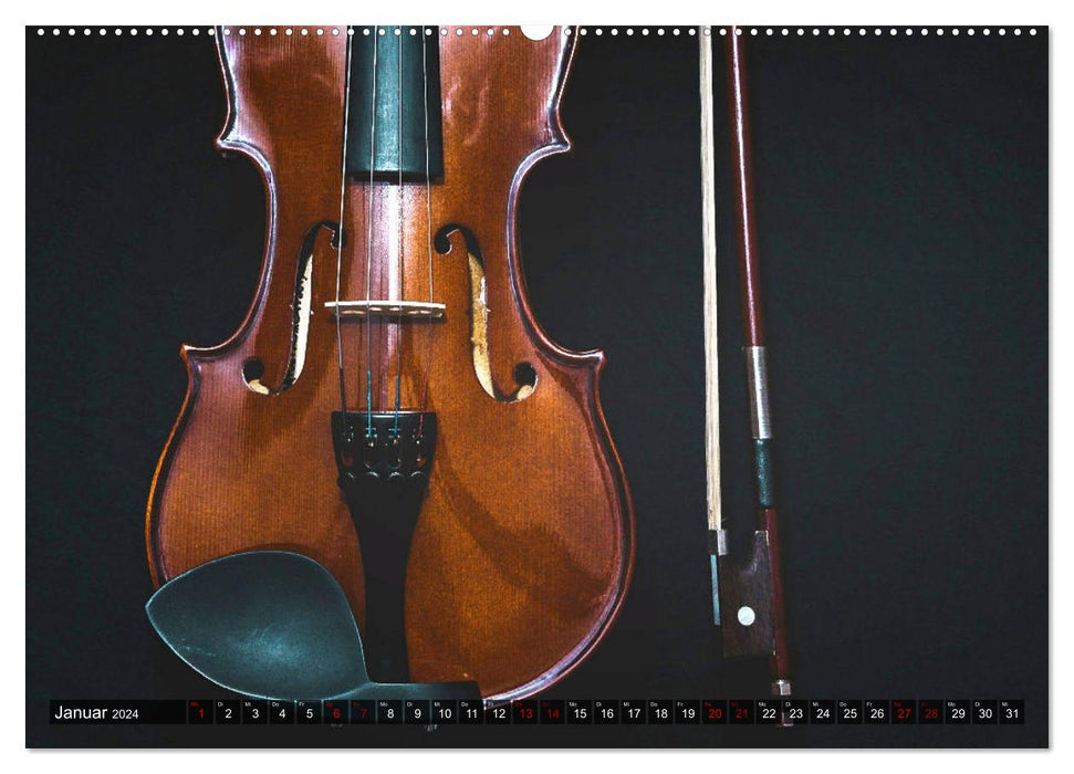 Geige - Magie der Klänge (CALVENDO Premium Wandkalender 2024)