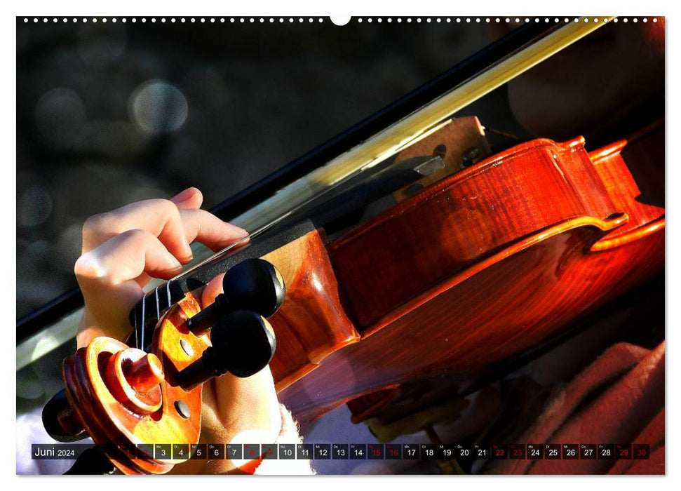 Violon - Magie des Sons (Calvendo Premium Wall Calendar 2024) 