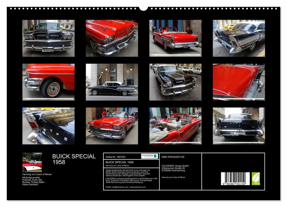 BUICK SPECIAL 1958 - Traumschiff auf Rädern (CALVENDO Premium Wandkalender 2024)