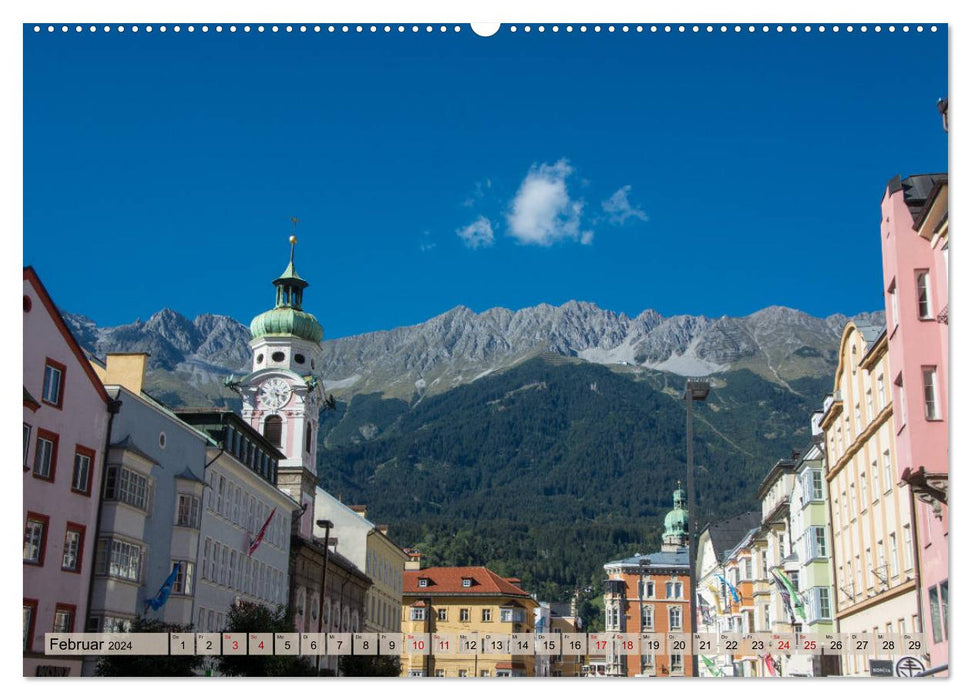 Innsbruck - La ville au cœur des Alpes (Calendrier mural CALVENDO Premium 2024) 