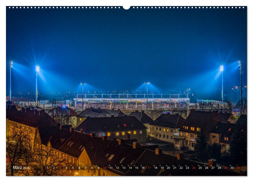 Osnabrück für Nachtschwärmer (CALVENDO Premium Wandkalender 2024)