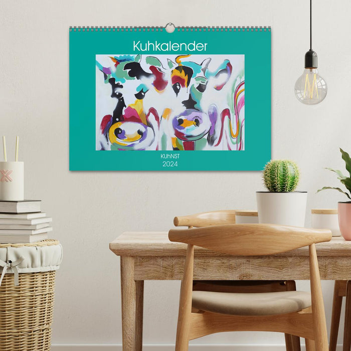 Calendrier vache (calendrier mural CALVENDO 2024) 