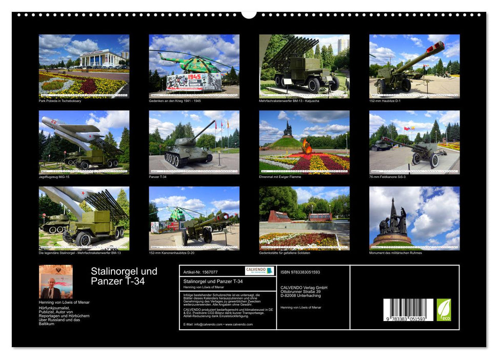 Stalinorgel und T-34 - Sowjetische Militärhistorie (CALVENDO Premium Wandkalender 2024)
