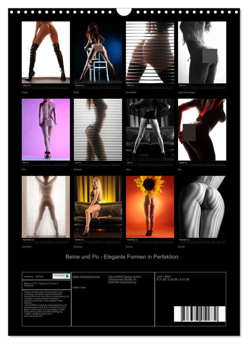 Beine und Po - Elegante Formen in Perfektion (CALVENDO Wandkalender 2024)