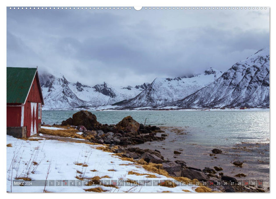 Lofoten – Du crépuscule à l’aube (Calvendo Premium Wall Calendar 2024) 