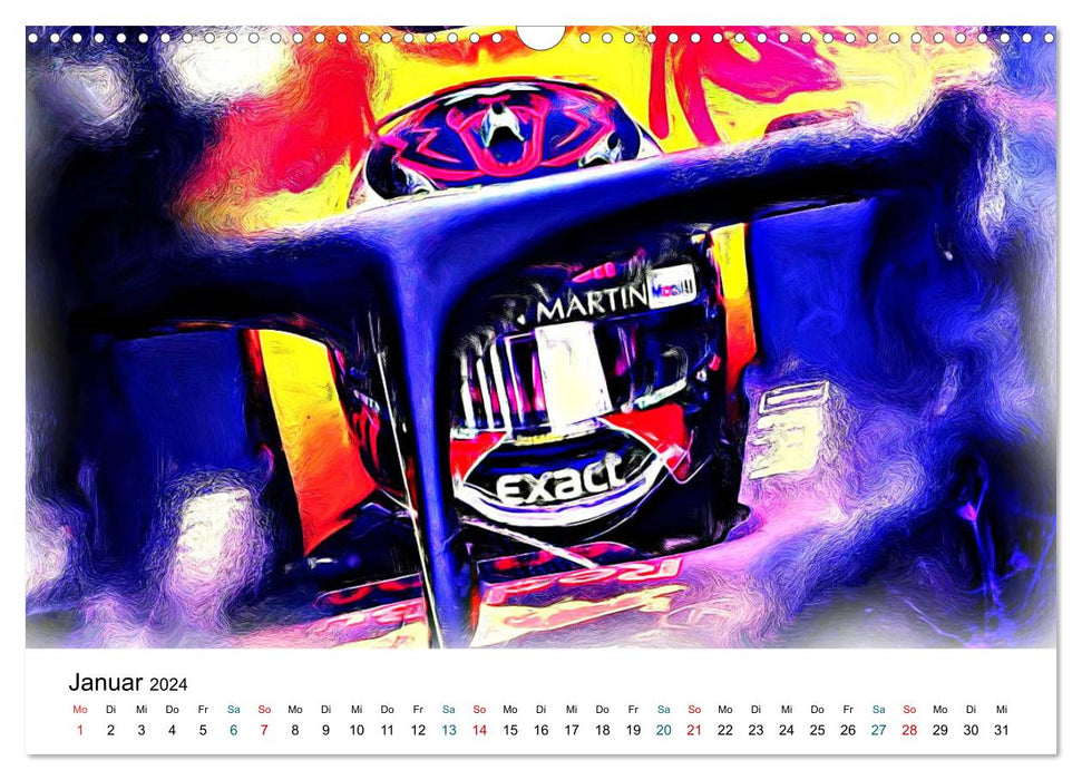 FORMULE 1 première classe (calendrier mural CALVENDO 2024) 