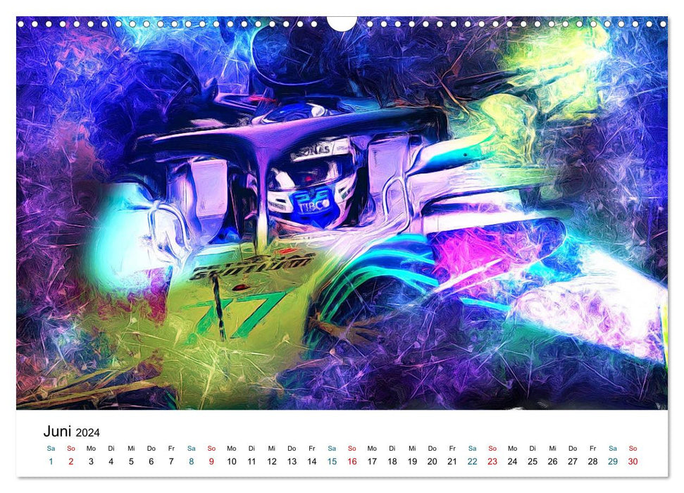 FORMULE 1 première classe (calendrier mural CALVENDO 2024) 