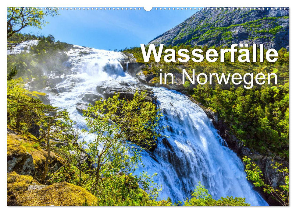 Wasserfälle in Norwegen (CALVENDO Wandkalender 2024)
