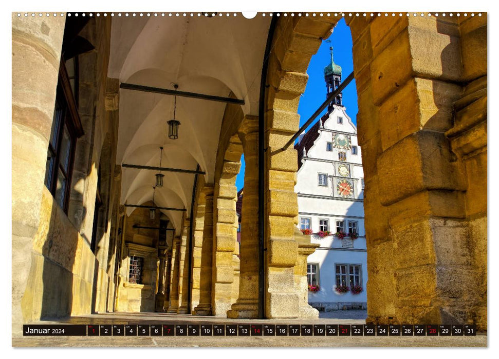Rothenburg o. d. Tauber - Perle des Taubertales (CALVENDO Premium Wandkalender 2024)