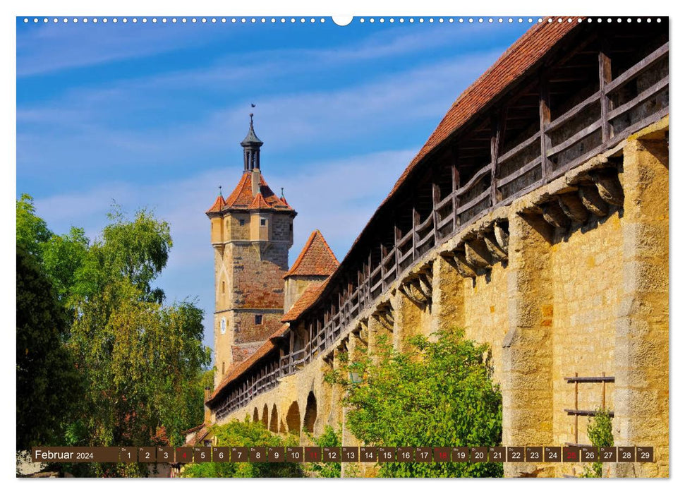 Rothenburg od Tauber – Perle du Taubertal (Calendrier mural CALVENDO Premium 2024) 