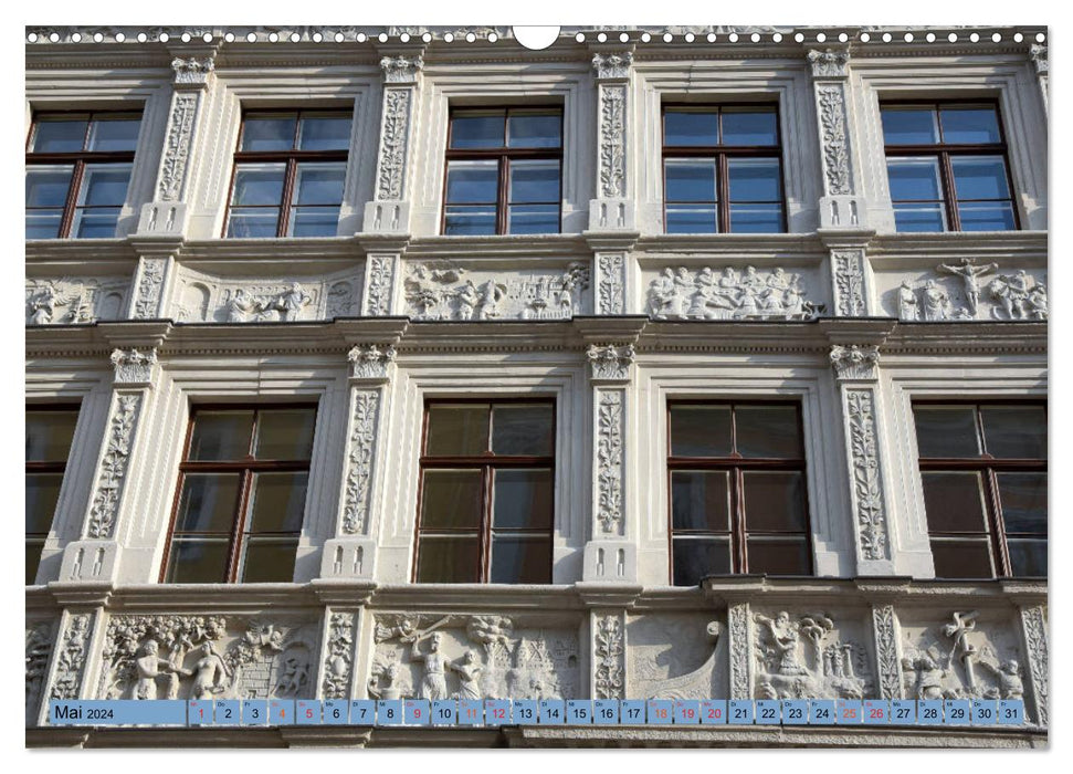 Fassadenreichtum in Görlitz (CALVENDO Wandkalender 2024)