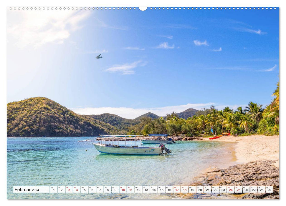 Summer Paradise Fiji (CALVENDO Wandkalender 2024)