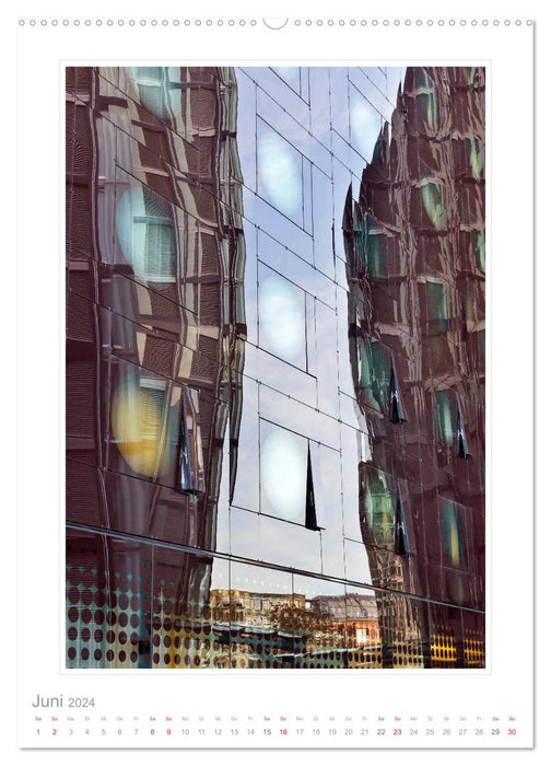Spiegelungen in der Architektur (CALVENDO Premium Wandkalender 2024)