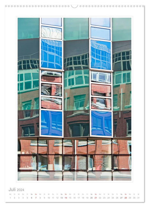 Spiegelungen in der Architektur (CALVENDO Premium Wandkalender 2024)